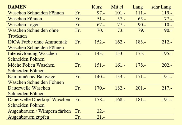 Preise Damen25